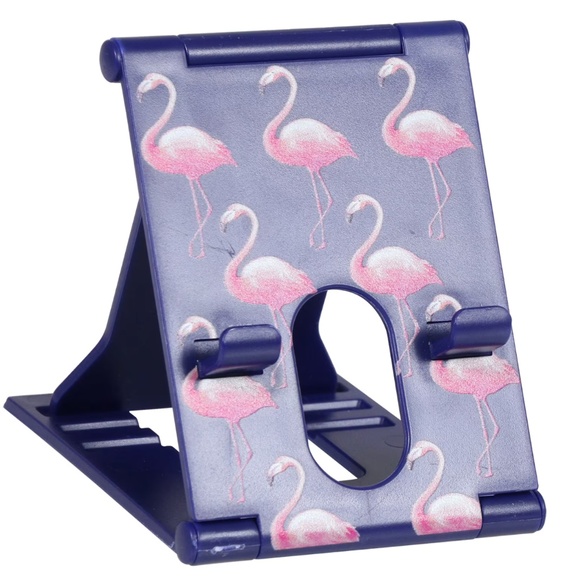 2 - Purple Pink Flamingo Design Adjustable Fits Most Smartphone Phone Kick Stand - Picture 1 of 6